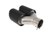 Exhaust Tip 101mmx2 enter 76mm Carbon Matte