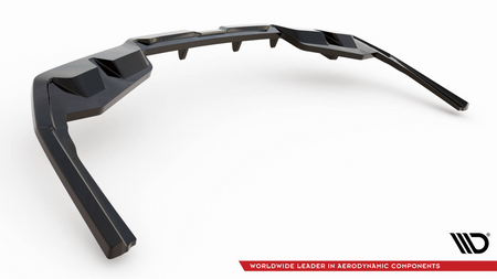 Splitter BMW 4 G26 M-Pack Tył Środkowy z Dyfuzorem v.1 Gloss Black