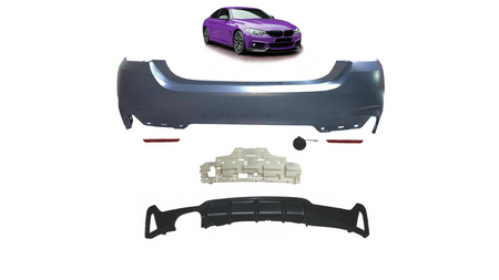 Bumper BMW 4 F32 F33 F36 Rear with Diffuser