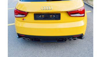 Splitter Audi S1 8X Tył Środkowy Gloss Black