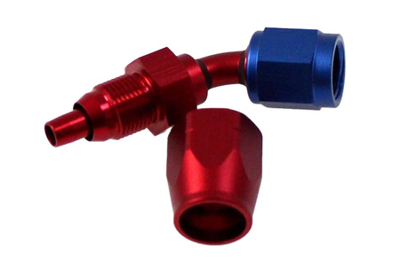 Swivel Fitting 45deg AN6 cutter style