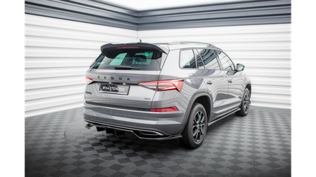 Splitter Skoda Kodiaq I Facelift Sportline Tył Środkowy z Dyfuzorem