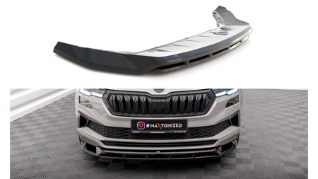 Splitter Skoda Karoq I Facelift Sportline przód Gloss Black