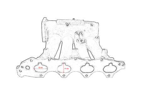 Kolektor ssący HONDA CIVIC B16