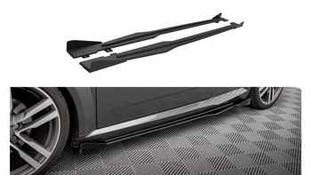 Diffuser Audi TT 8S S-Line Side Skirts Street Pro Black + Gloss Flaps