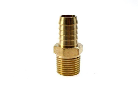Nipple 1/2" to 16mm hose Brass