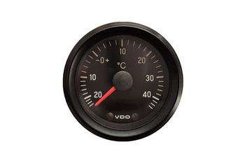 VDO Gauge 52mm - Exterior temperature -25/+40C 12V CV
