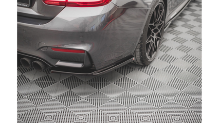 Splitter BMW 4 F82 M-Pack Tył Boczne v.2 Gloss Black