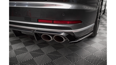 Splitter Audi S8 D5 Rear Side v.2 Gloss Black