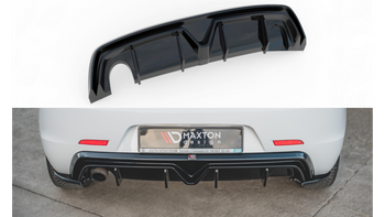 Diffuser Alfa Romeo Giulietta Facelift Rear Valance Exhaust on one side version Gloss Black