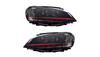 Lights Volkswagen Golf 7 Front Red