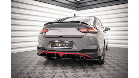 Splitter Hyundai I30 Fastback N-Line III Facelift Tył Boczne Street Pro Black + Gloss Flaps