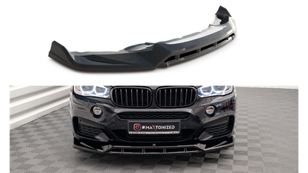 Splitter BMW X6 F16 M-Pack przód v.3 Gloss Black