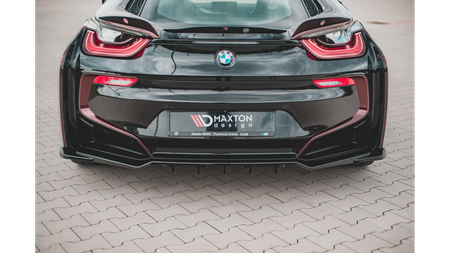 Splitter BMW i8 I12 Tył Środkowy z Dyfuzorem Gloss Black