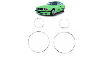 Sport Dashboard Rings Chrome suitable for BMW 5 (E34) Sedan Touring 1989-1995