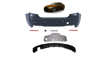 Bumper BMW 3 F30 Rear with Diffuser