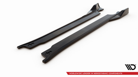 Side Skirts Diffusers V.2 Porsche 911 Carrera Aero / Carrera GTS 992 Gloss Black