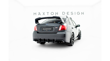 Splitter Subaru Impreza WRX STI Mk3 Rear Side Street Pro Facelift Black-Red