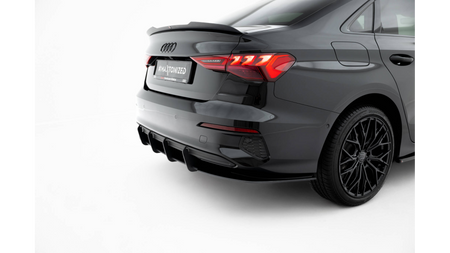 Diffuser Audi A3 8Y Rear Street Pro Red