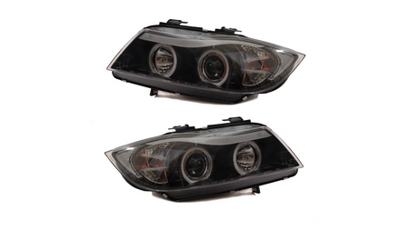 Lights BMW 3 E90 E91 Front CCFL Black