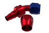 Reusable swivel hose end 45deg AN10