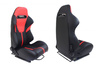 Racing seat R-LOOK II PVC Black Red