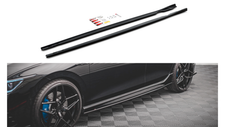 Diffuser Volkswagen Golf 8 R Side Skirts v.2 Gloss Black