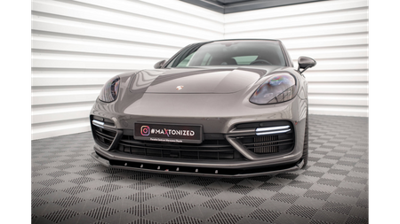 Splitter Porshe Panamera Turbo S E-Hybrid Front v.1 Gloss Black