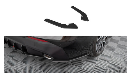 Splitter BMW 2 G42 Tył Boczne Street Pro Black-Red