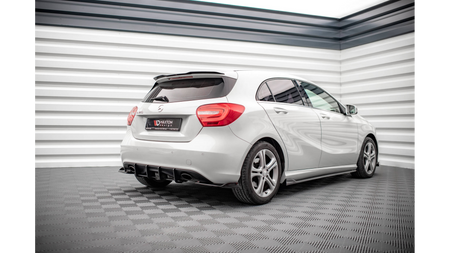 Spoiler Mercedes-Benz A W176 Gloss Black Tył