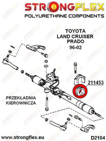 Steering rack mount bush 50mm SPORT