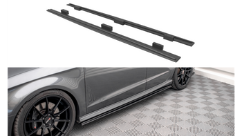 Diffuser Audi A3 8V Facelift S-Line Side Skirts Street Pro Black-Red