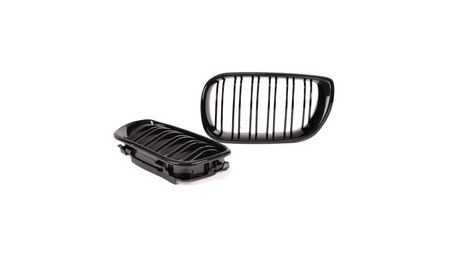 Grill BMW 3 E46 Facelift Compact podwójne żeberka Gloss Black