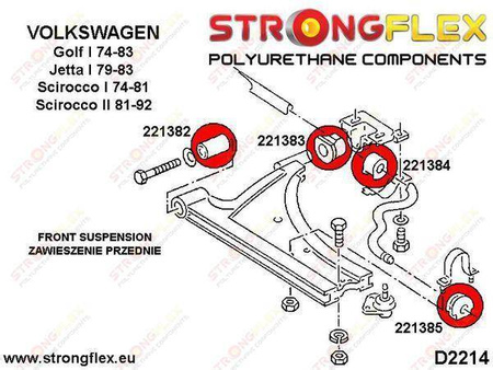 Suspension bush kit SPORT