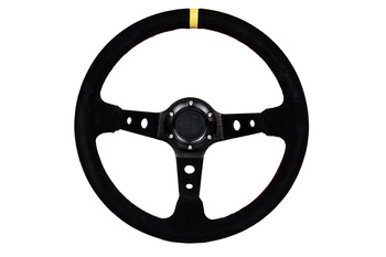 Steering wheel Pro 350mm offset:80mm Yellow Suede