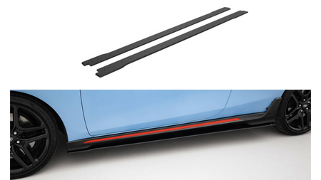 Side Skirts Hyundai Veloster N Mk2 Street Pro Black-Red