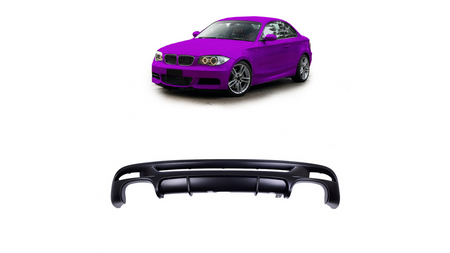 Diffuser BMW 1 E82 E88 Rear Matt Black