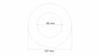 The muffler cap round 65mm 127mm