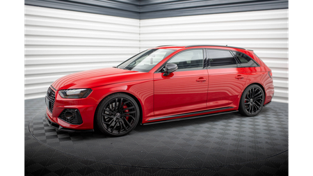 Diffuser Audi RS4 B9 Side Skirts Gloss Black