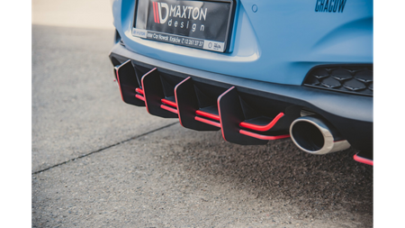 Dyfuzor Hyundai I30 III N Tył Racing Durability v.2 Black-Red