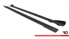 Diffuser Audi RS6 C6 Side Skirts Street Pro Black-Red + Gloss Flaps