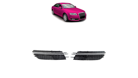 Fog Light Covers Audi A6 C7 Chrome Black