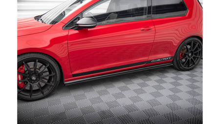 Dokładka Volkswagen Golf 7 GTI CLUBSPORT Progi Gloss Black