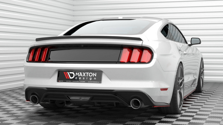 Splitter Ford Mustang VI Facelift RED Rear Side v.2