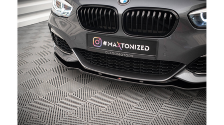 FRONT SPLITTER V.1 BMW 1 F20/F21 M-Power FACELIFT Gloss Black