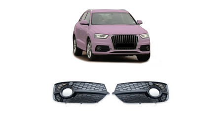 Fog Light Covers Audi Q3 8U Gloss Black