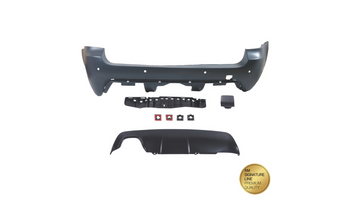 Bumper BMW 5 E61 Facelift Rear with Diffuser