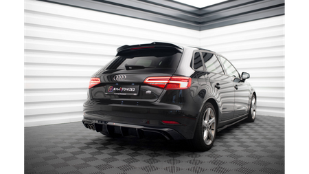 Diffuser Audi A3 8V Facelift Rear Valance Exhaust on both sides version