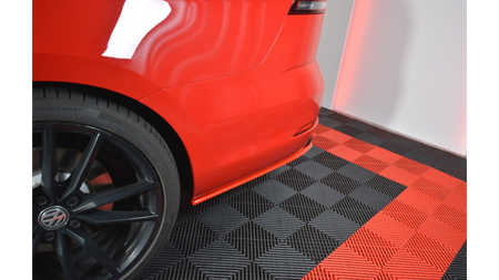 Splitter Volkswagen Golf 7 Facelift R Variant Tył Boczne v.2 Gloss Black