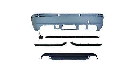 Bumper BMW 3 E46 Rear with Diffuser